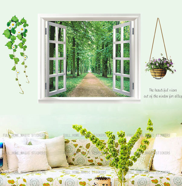 (টাইপ-2)Window Alley Decorative Wall Stickers