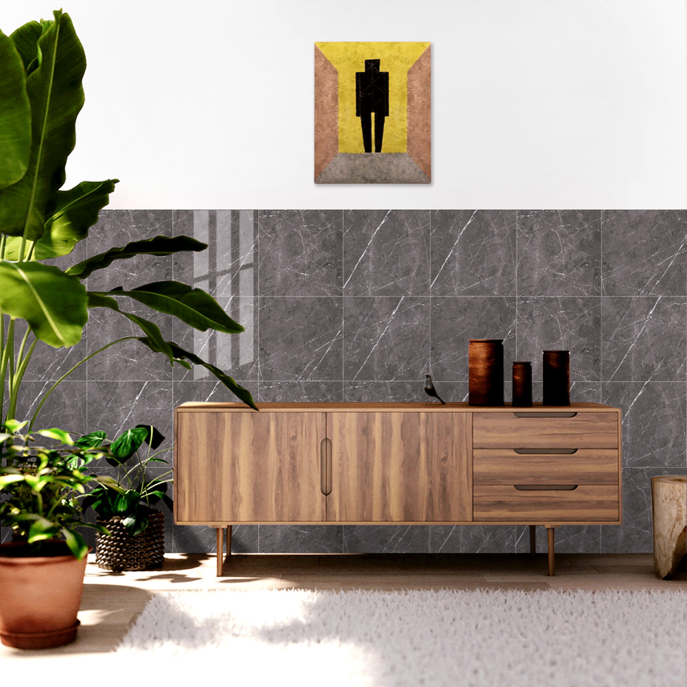 ১০ পিসের সেট ( ১০ স্কয়ার ফুট - Greene Blue কালার ) Self-Adhesive Marble Tiles Sticker