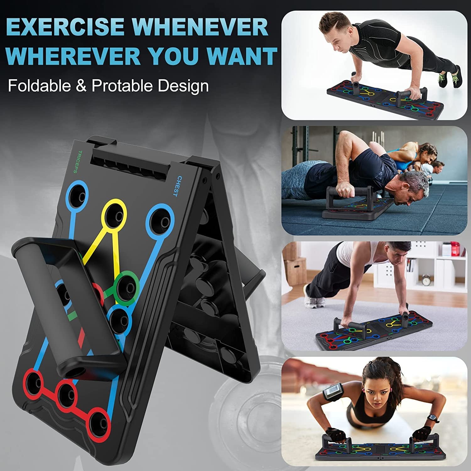 Pushup Board, 15 in 1 Push up board-1pcs